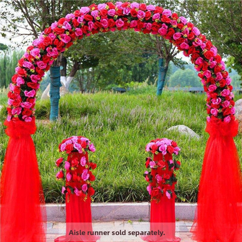 Vas esküvői boltív virágtartóval – teljes esküvői dekorációs készlet