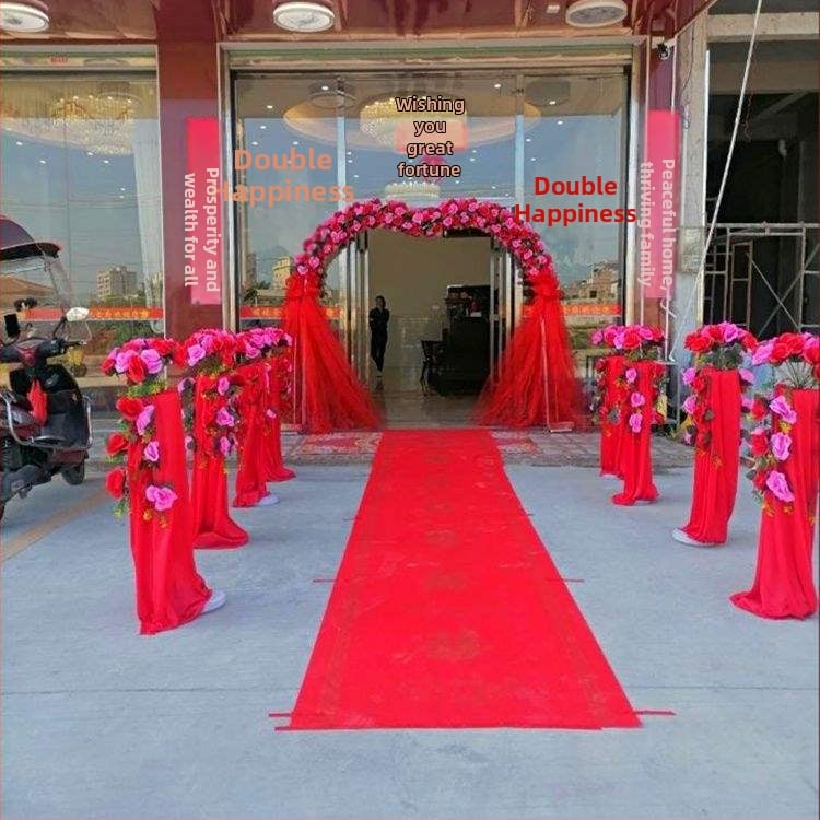 Železný svadobný oblúk s kvetinovým stojanom – kompletná sada svadobnej výzdoby