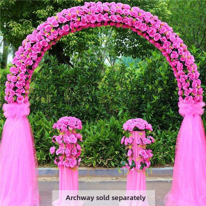 Vas esküvői boltív virágtartóval – teljes esküvői dekorációs készlet