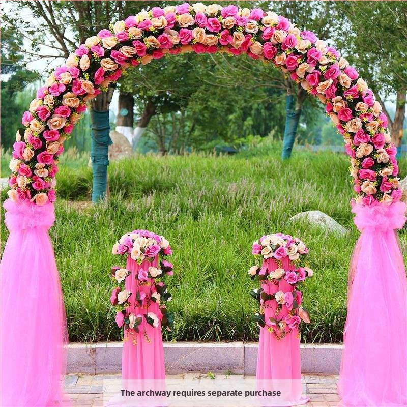 Vas esküvői boltív virágtartóval – teljes esküvői dekorációs készlet