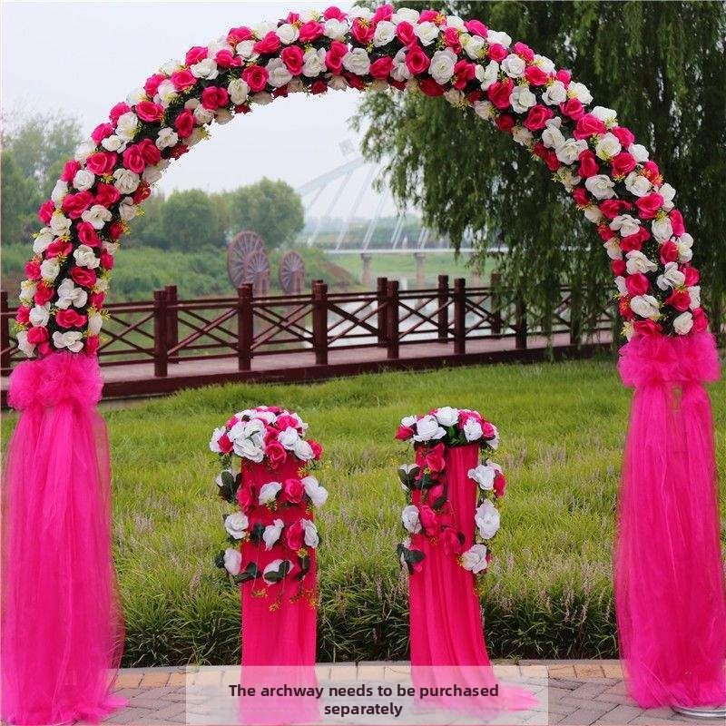 Vas esküvői boltív virágtartóval – teljes esküvői dekorációs készlet