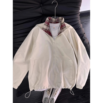 Μπουφάν με αδιάβροχο πέτο, φαρδιά γραμμή, μακριά μανίκια, κατάλληλο για φθινόπωρο