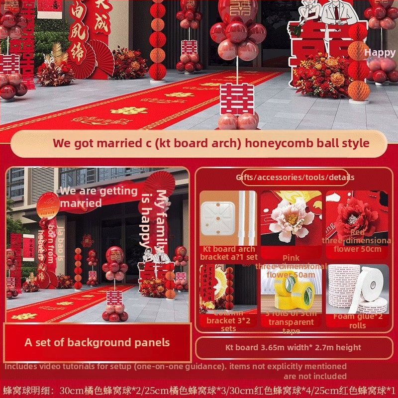 Luk za vjenčanje s KT pločom – znak dobrodošlice za vanjski ulaz, svadbena dekoracija, kutija poklona, osobni dar