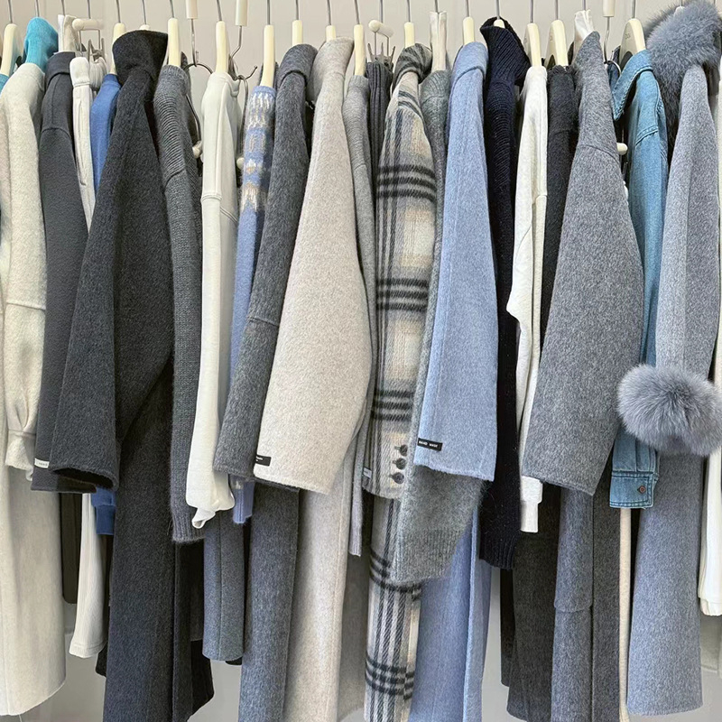 Korejskog stila dvostrano kašmir-vuna kaput, srednja duljina, zip