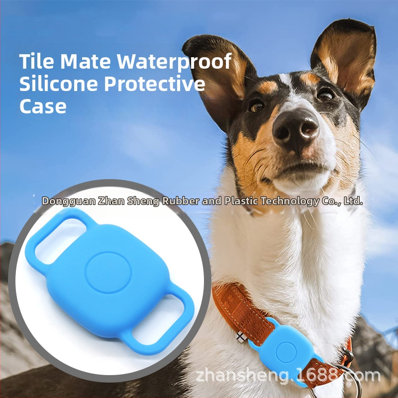 Tile Mate 2024 nyakörv védőtok – szilikonból, injektálással készített, ütésálló és porálló, kompatibilis a Tile Trackerrel