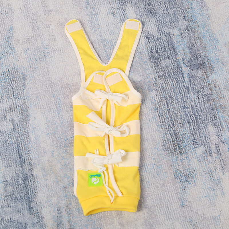 Ρούχο γάτας μετά τη στείρωση – αναπνεύσιμο βαμβακερό ρούχο για κατοικίδια με τρία σημεία στερέωσης: ελαστικό πουλόβερ, ιμάντας στην πλάτη, Velcro στην ουρά; προστατεύει από λοίμωξη, γλείψιμο και ροή γάλακτος; εφαρμοστό, αντι-τρίχες