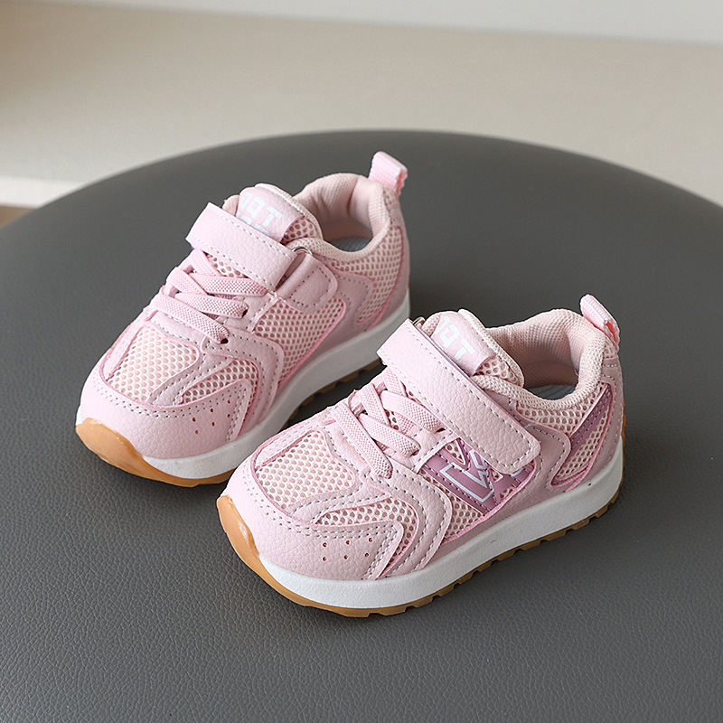 Dječje tenisice za trčanje s prozračnom mrežom, mekani potplat, Velcro zatvarač, unisex, proljeće-jesen