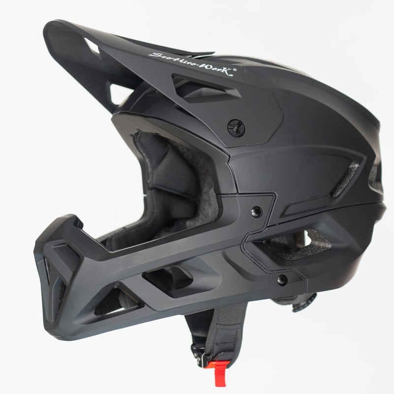Scohiro-work Kaciga za planinski bicikl s punom zaštitom – ABS+PP+EPS, lagana, unisex, odrasli, downhill/AM cross-country