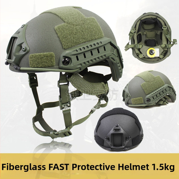 FAST FRP taktička kaciga za trening — Materijal: Fiberglass; Mogućnost prilagodbe; Unisex; Odrasli; Biciklistička kaciga