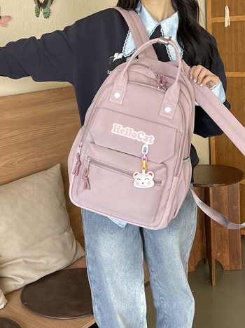 Minoda unisex nylon ruksak – vodootporan, kapacitet 20–35L, pogodna za 14-inčni laptop, zakrivljene naramenice