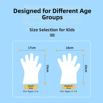 Mănuși de unică folosință din polietilenă, transparente, grosime normală, personalizabile cu logo