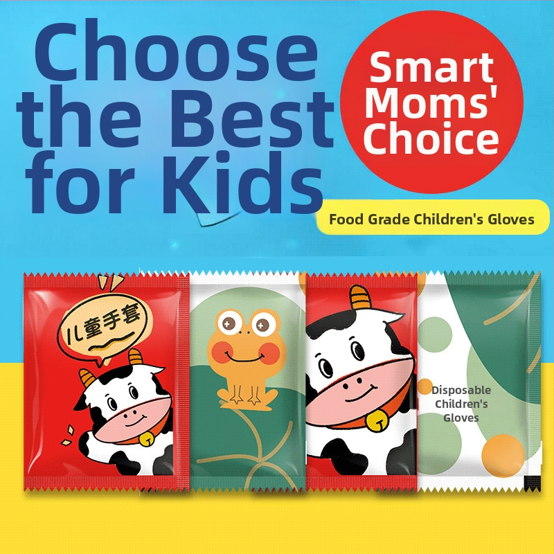 Mănuși de unică folosință din polietilenă, transparente, grosime normală, personalizabile cu logo