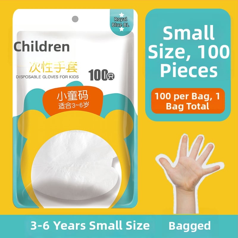 Mănuși de unică folosință din polietilenă, transparente, grosime normală, personalizabile cu logo