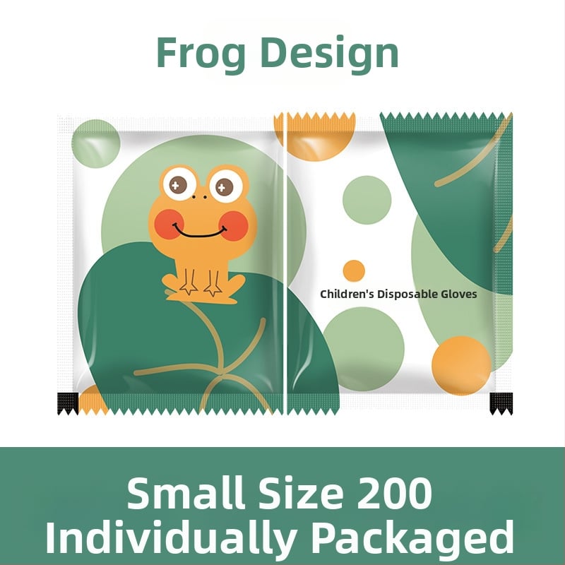 Mănuși de unică folosință din polietilenă, transparente, grosime normală, personalizabile cu logo