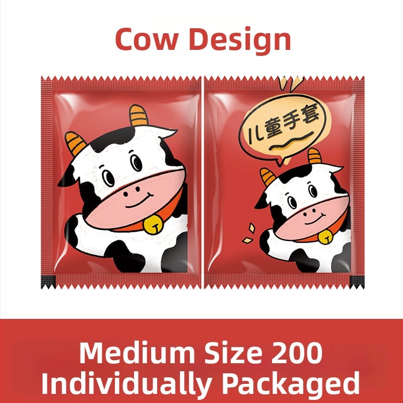 Mănuși de unică folosință din polietilenă, transparente, grosime normală, personalizabile cu logo