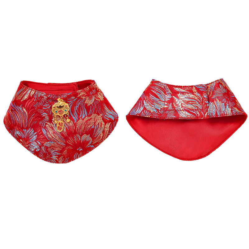 Τρίγωνικό φουλάρι, κινεζικό στυλ, υφαντό σατέν, κέντημα (Υλικό: Ύφασμα; Τρόπος ύφανσης: Σατέν ύφανση; Διαδικασία: Κέντημα; Στυλ: Κινέζικο)