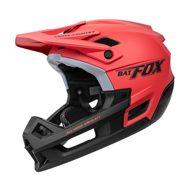 Batfox Пълен лицев шлем за велосипед | Материали PC/EPS | За BMX downhill | Унисекс | За всички сезони