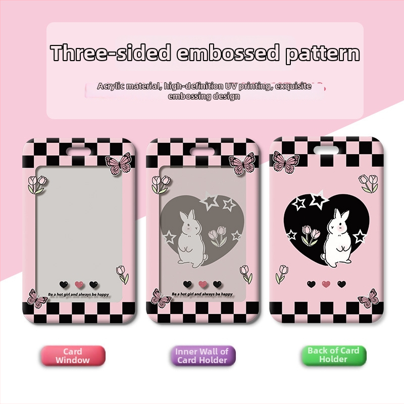 Akrilové puzdro na kartu, štýl ins wind, značka Blue bean