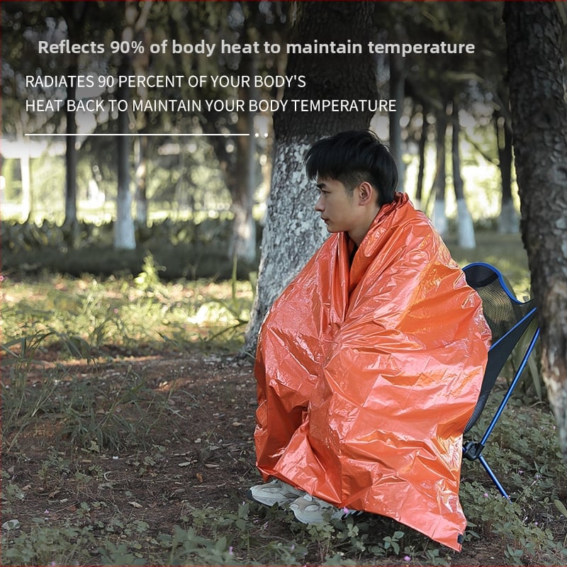 ISE MOUNT Hitni spavaći vreć s PE aluminijskim filmom — Prva pomoć, omotački stil, 137 g, za odrasle