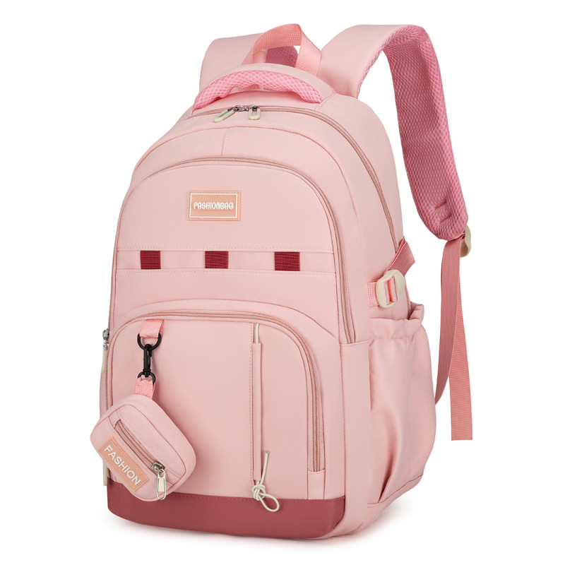 Nova lagana torba za srednju i višu školu s velikim kapacitetom, ultralagana, gradski minimalistički stil, unisex. Materijal: najlon; podstava: poliester; geometrijski uzorak.