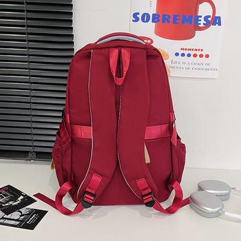 Ruksak velike kapacitete za srednjoškolce – Yousen bags, najlon, prozračan, gradski stil jednostavnosti, naramenica s zračnim jastukom