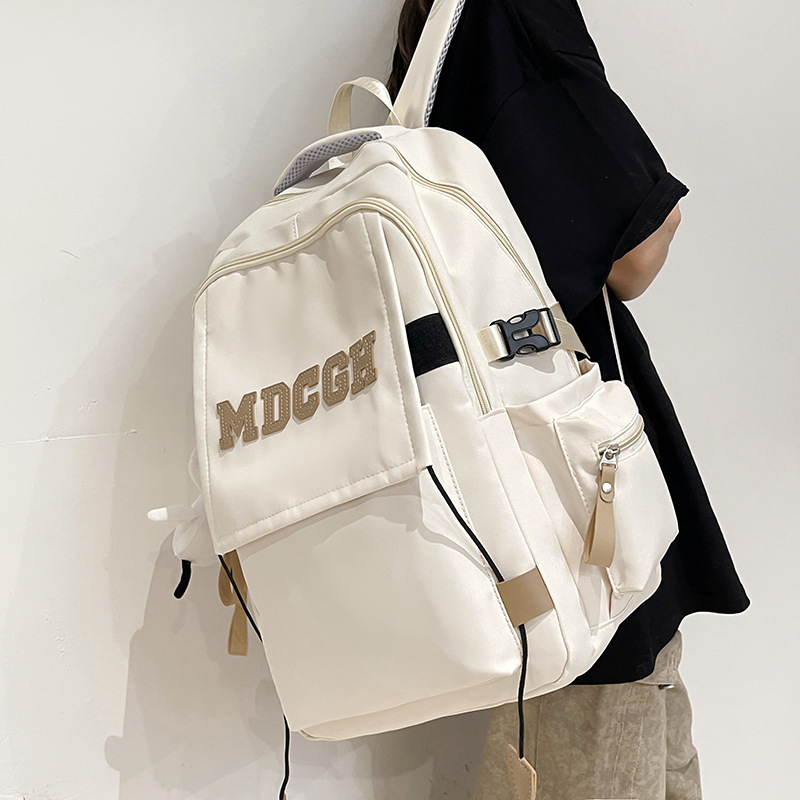 Ruksak velike kapacitete za srednjoškolce – Yousen bags, najlon, prozračan, gradski stil jednostavnosti, naramenica s zračnim jastukom