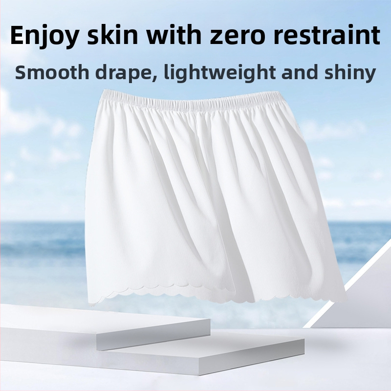 Γυναικείες Ασφαλείς Παντελόνες Καλοκαιριού – Νάιλον Πλεκτό, Μεσαία Μέση, Μονόχρωμο Σχέδιο, Λειτουργία Αντι-Έκθεσης