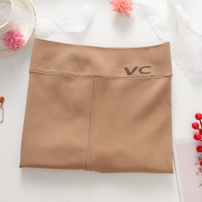 Leggings pentru femei cu căptușeală, Nylon-Spandex, grosime medie, elasticitate înaltă, lungime 9/10, dintr-un singur articol, păstrează căldura, iarna 2025