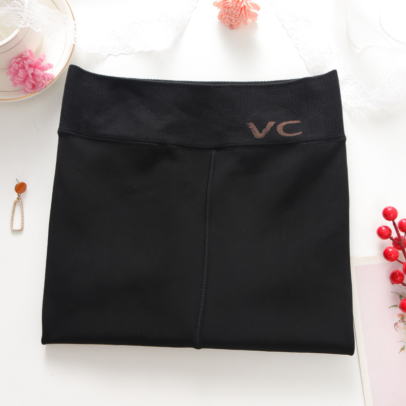 Leggings pentru femei cu căptușeală, Nylon-Spandex, grosime medie, elasticitate înaltă, lungime 9/10, dintr-un singur articol, păstrează căldura, iarna 2025