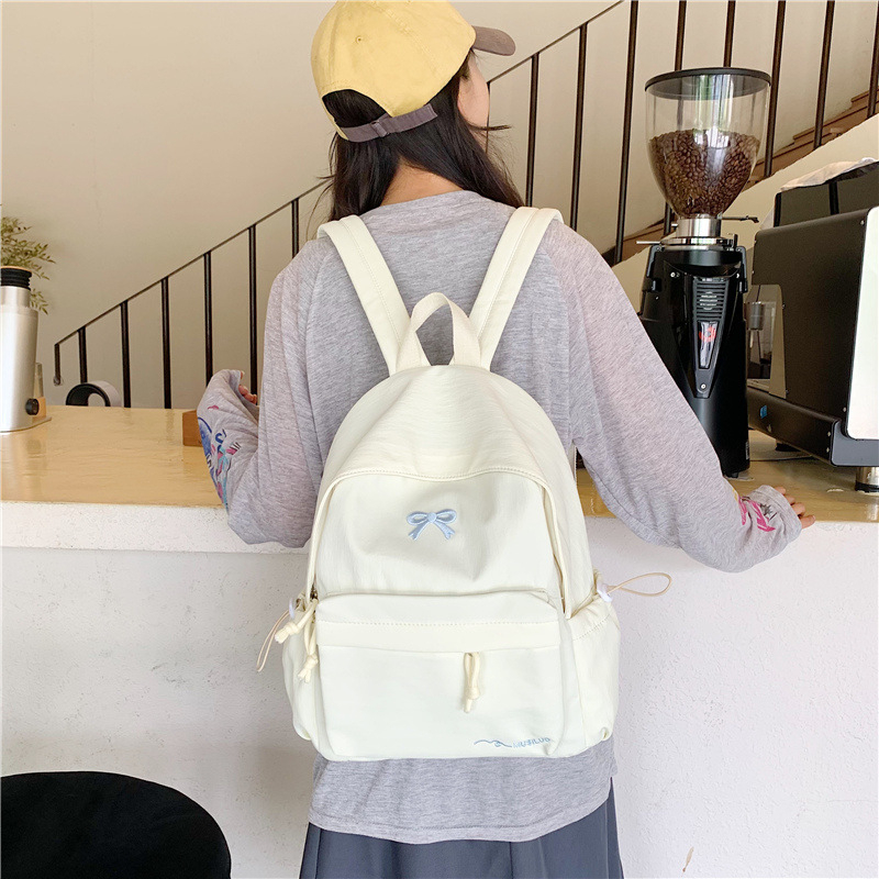 Unisex školska torba u japanskom stilu s nježnim djevojačkim dizajnom, korejskog stila, velike kapacitete, za gimnaziju i srednju školu, pogodna za školu i putovanja