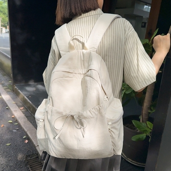Ženski nylon ruksak s džepom za laptop, zatvarač, prozračan i vodootporan, školska i putna torba, Calog serija