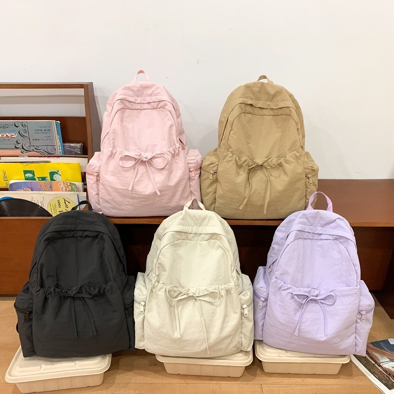 Ženski nylon ruksak s džepom za laptop, zatvarač, prozračan i vodootporan, školska i putna torba, Calog serija