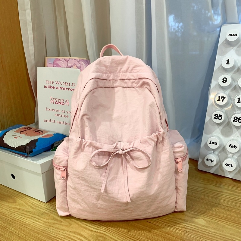 Ženski nylon ruksak s džepom za laptop, zatvarač, prozračan i vodootporan, školska i putna torba, Calog serija
