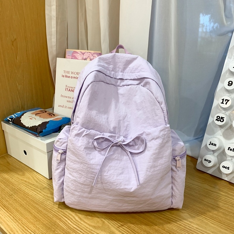 Ženski nylon ruksak s džepom za laptop, zatvarač, prozračan i vodootporan, školska i putna torba, Calog serija