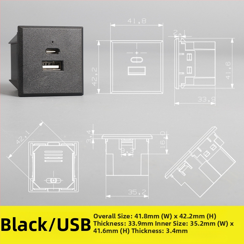 Napájací sekvencer – stolný modul zásuviek s piatimi a tromi otvormi, zabudovaná AC zásuvka