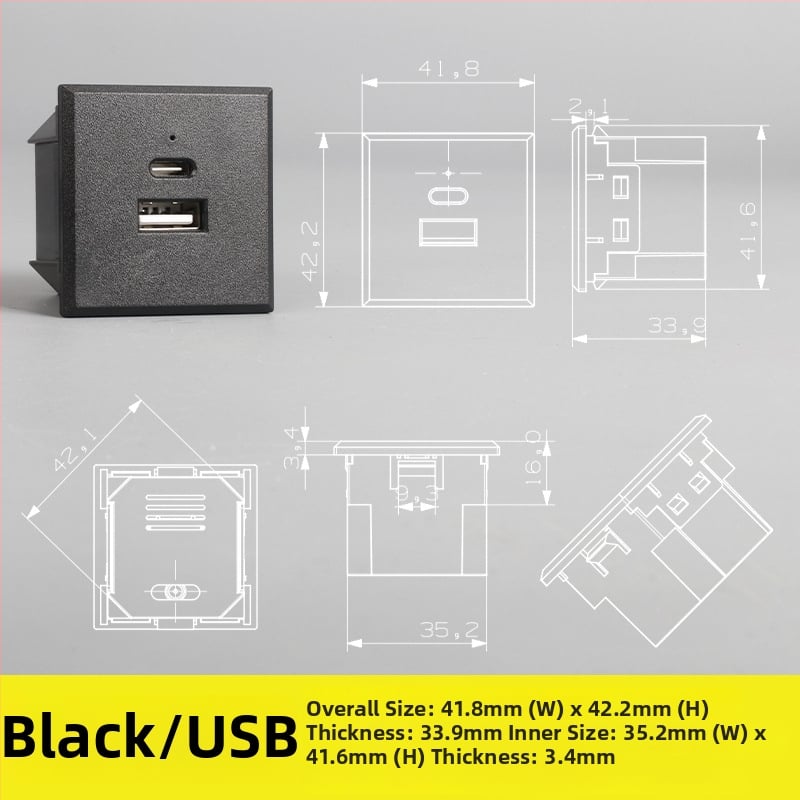 Σύστημα ακολουθίας ισχύος: επιτραπέζιο μοντέλο με πέντε οπές και τρεις οπές, ενσωματωμένη πρίζα AC