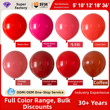 Latex lufi - kerek forma, nyomtatott logó, rajzfilm mintázat