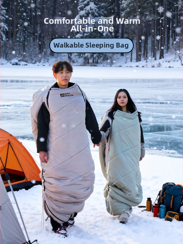 Himalaya vanjska vreća za spavanje za outdoor, otporna na hladnoću zimi, ekstra široka jajasto oblikovana vreća, stil omotnice, punilo Down Cotton, podstava brušena tkanina, tkanina Chunya, težina 1,6–2,4 kg
