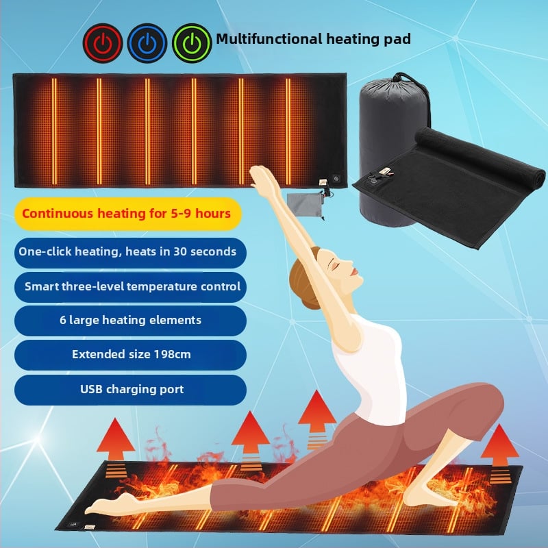 Εξωτερικό ηλεκτρικό θερμαντικό μαξιλάρι για κάμπινγκ, αντιολισθητικό και ανθεκτικό σε υγρασία στρώμα ύπνου για 1–2 άτομα, μοντέλο 89011, πολυεστερικό ύφασμα, 700 g