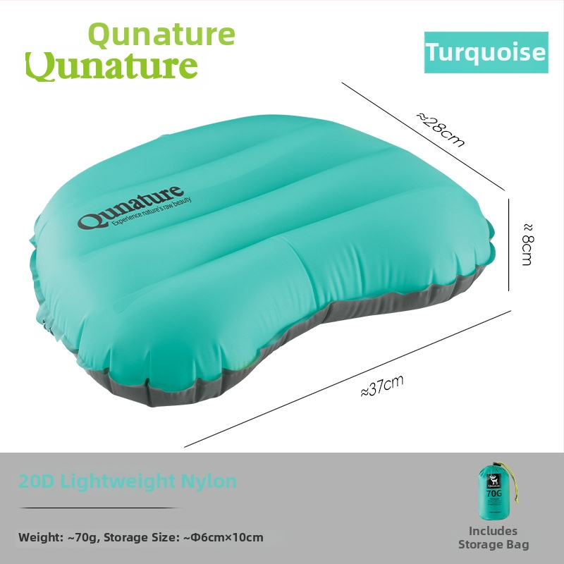 RockBros φουσκωτό μαξιλαράκι λαιμού για εξωτερικούς χώρους – φορητό ταξιδιωτικό μαξιλάρι, ελαφρύ κάμπινγκ μαξιλάρι, 20d νάιλον + επίστρωση TPU, διατίθεται εξατομίκευση