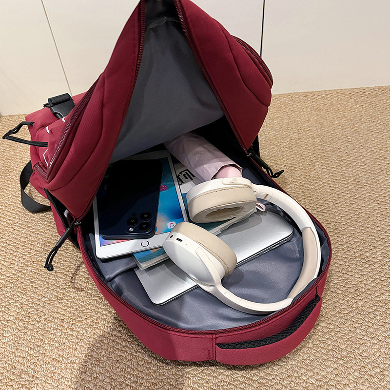 Školski ruksak za srednju školu, unisex, Oxford materijal, otporan na habanje, ulični stil, zakrivljene naramenice