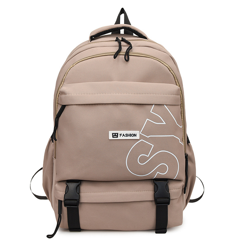 Školski ruksak za srednju školu, unisex, Oxford materijal, otporan na habanje, ulični stil, zakrivljene naramenice