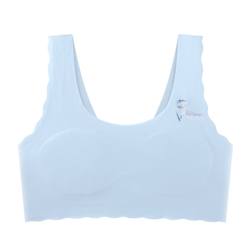 Faza 1 trening grudnjaka za djevojčice rane adolescencije, vest-stil, puni košarica, Ice Silk tkanina, podstava od najlona, 9–12 godina
