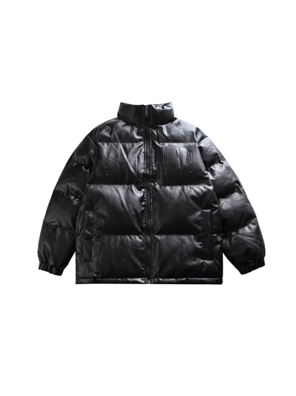Muški debeli zimski kaput s stojećim ovratnikom, zatvarač, bočne džepove, vanjski dio od poliestera i podstava, ležeran japanski workwear stil