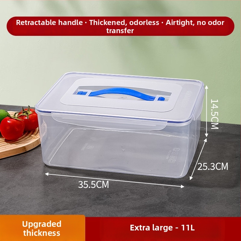 Пластмасова запечатана кутия за хладилник за съхранение на зеленчуци; хранителен клас, термоустойчива и устойчива на замръзване