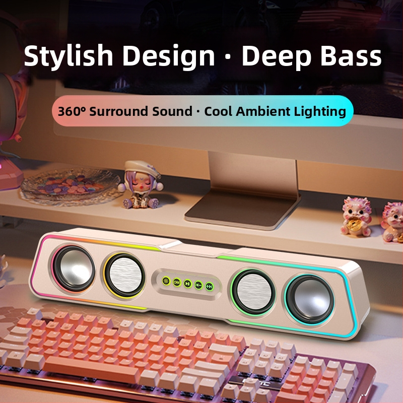 Počítačové reproduktory Q3, 2.1-kanálové, 5W, USB/3,5 mm/Bluetooth 4.0, 40 Hz–20 kHz, SNR ≥75 dB