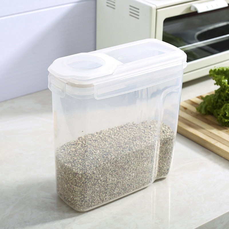 Ran Ye zárt műanyag élelmiszertároló edény, négyszögletes alakú, 3,1–4 L kapacitás, PP anyag, frissesség megőrző doboz