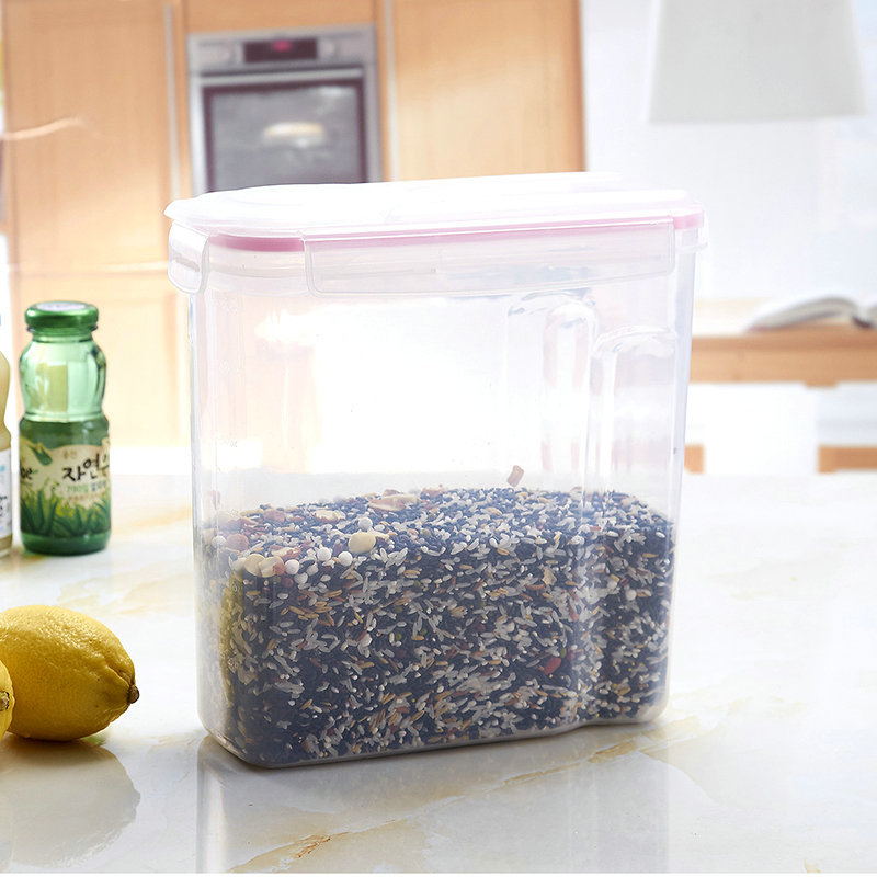 Ran Ye zárt műanyag élelmiszertároló edény, négyszögletes alakú, 3,1–4 L kapacitás, PP anyag, frissesség megőrző doboz