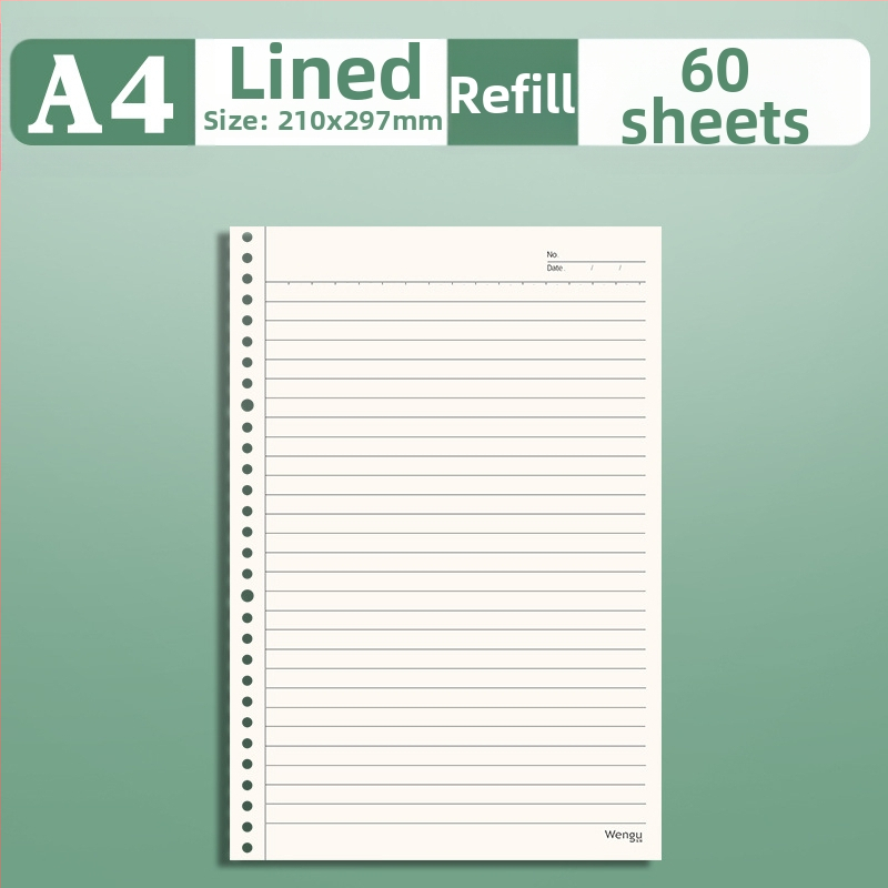 Бележник със сваляема спирала за ученици, модел xdl, вътрешни страници от хартия, съвместим с рефили