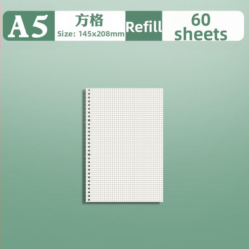 Бележник със сваляема спирала за ученици, модел xdl, вътрешни страници от хартия, съвместим с рефили